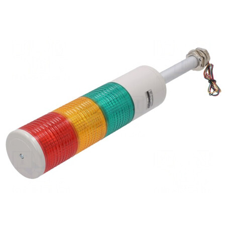 Coloană de Semnalizare LED Roşu/Ambră/Verde 24V | Electronic-mag.ro | Componente Electronice