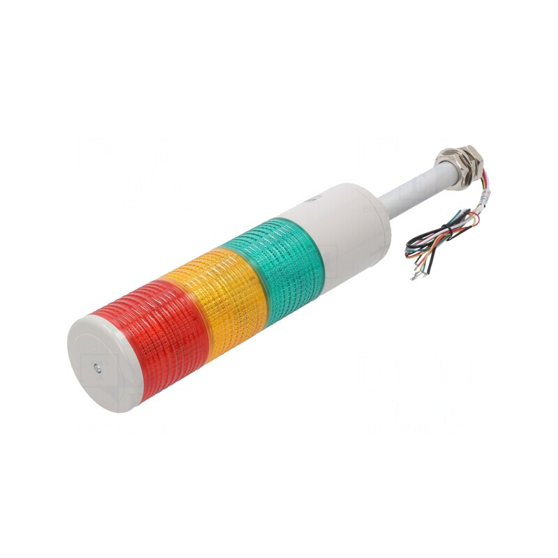 Coloană de Semnalizare LED Roșu/Ambră/Verde 24V | Electronic-mag.ro | Componente Electronice