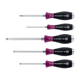 Set Șurubelnițe de Impact 5 Bucăți Pozidriv și Plată | Electronic-mag.ro | Componente Electronice