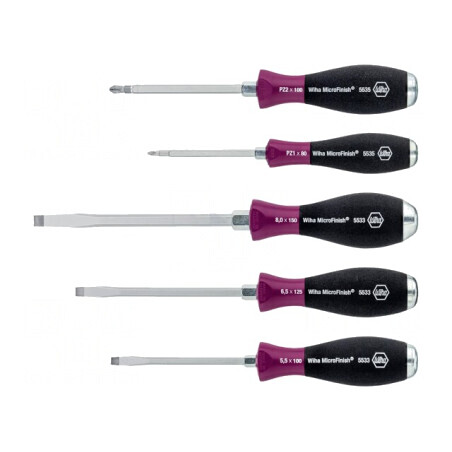 Set Șurubelnițe de Impact 5 Bucăți Pozidriv și Plată | Electronic-mag.ro | Componente Electronice