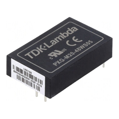 Convertor DC-DC 20W 18-75V la 5V 4A THT PXG-M | Electronic-mag.ro | Componente Electronice