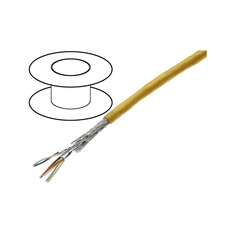 Cablu Ethernet Industrial S/FTP Cat6a PVC 4x2x26AWG | Electronic-mag.ro | Componente Electronice