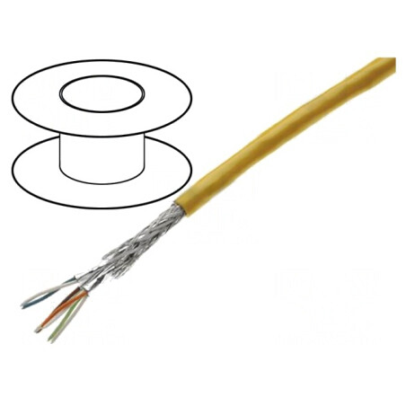 Cablu Ethernet Industrial S/FTP Cat6a PVC 4x2x26AWG | Electronic-mag.ro | Componente Electronice