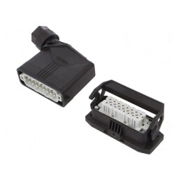 Conector HDC Mamă-Tată 250V 20A 16 PIN | Electronic-mag.ro | Componente Electronice