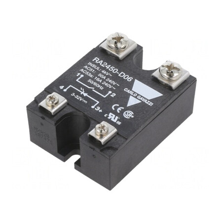 Releu Semiconductor 50A 1-Fazat 24-280VAC | Electronic-mag.ro | Componente Electronice