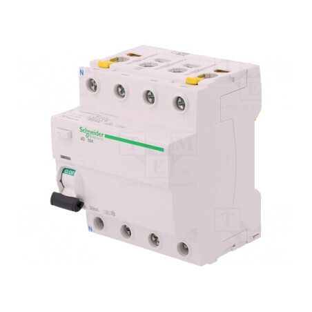 Întrerupător diferențial 25A 30mA 4 poli 400VAC | Electronic-mag.ro | Componente Electronice