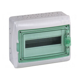 Carcasă pentru aparatură modulară IP65 gri deschis 18 module | Electronic-mag.ro | Componente Electronice