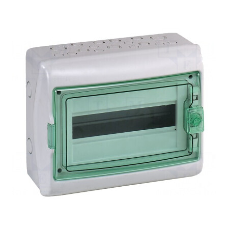 Carcasă pentru aparatură modulară IP65 gri deschis 18 module | Electronic-mag.ro | Componente Electronice