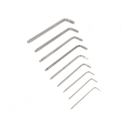 Set Chei Imbus Sferice Oțel Inoxidabil 9 Bucăți | Electronic-mag.ro | Componente Electronice