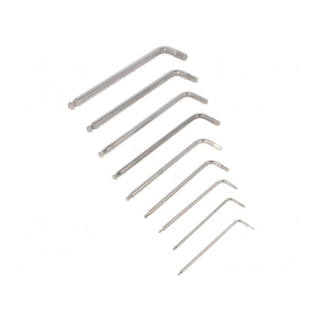 Set Chei Imbus Sferice Oțel Inoxidabil 9 Bucăți | Electronic-mag.ro | Componente Electronice