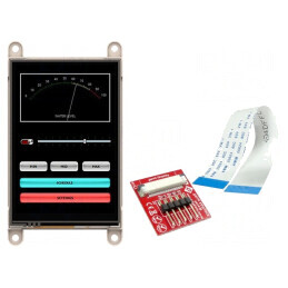 Ecran TFT 3,5" 320x480 32kBRAM 192kBFLASH 228cd/m2 FFC/FPC | Electronic-mag.ro | Componente Electronice