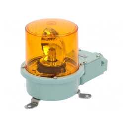 Semnalizator Lumină Rotativă Ambră 24VDC IP66 | Electronic-mag.ro | Componente Electronice
