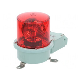 Semnalizator Lumină Rotativă Roșie 24VDC IP66 | Electronic-mag.ro | Componente Electronice