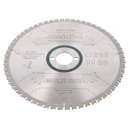 Disc Ferăstrău Circular 216mm 60 Dinți | Electronic-mag.ro | Componente Electronice