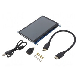 QLED 7 Inch Display 1024x600 HDMI | Electronic-mag.ro | Componente Electronice