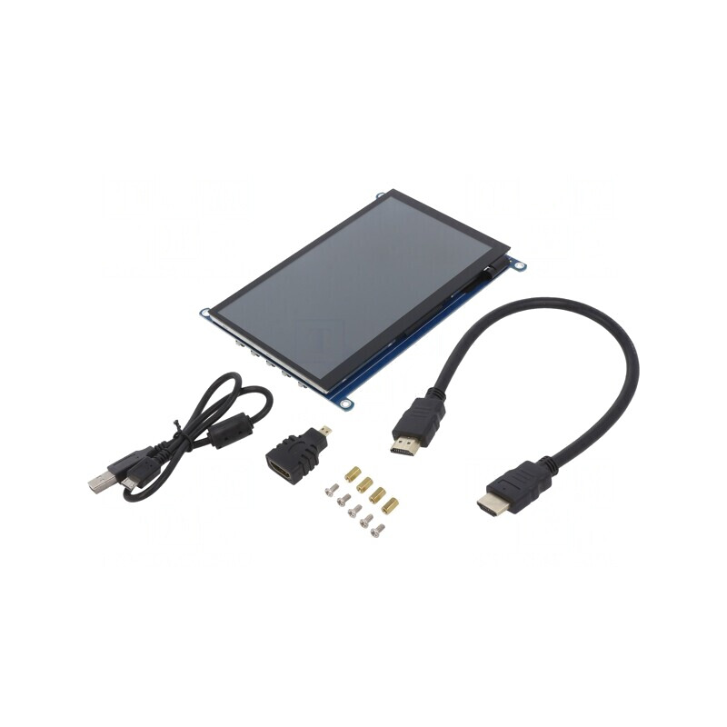 QLED 7 Inch Display 1024x600 HDMI | Electronic-mag.ro | Componente Electronice