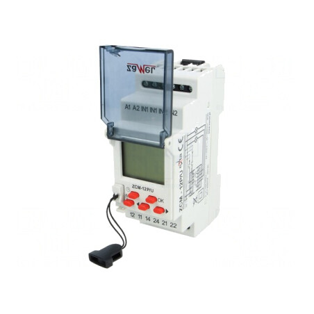Întrerupător Temporizator 24h/7zile DPDT ZCM-12P/U | Electronic-mag.ro | Componente Electronice