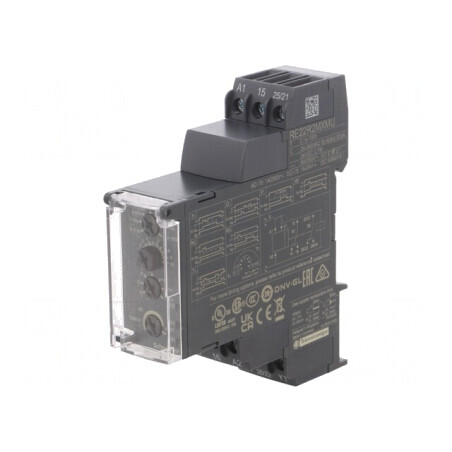Timer Programabil 0,05s-100h DPDT 250VAC/8A 24-240VAC 24VDC IP20 | Electronic-mag.ro | Componente Electronice