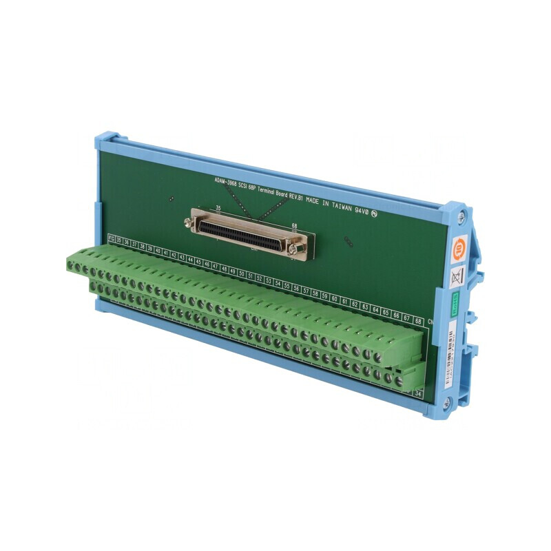 Bloc Terminal SCSI-II 68pin pentru Șină DIN PCI-1710 ADAM-3968-AE | Electronic-mag.ro | Componente Electronice