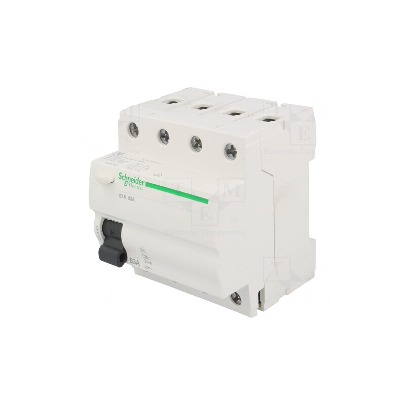 Întrerupător diferenţial 63A 30mA 4P 400VAC | Electronic-mag.ro | Componente Electronice