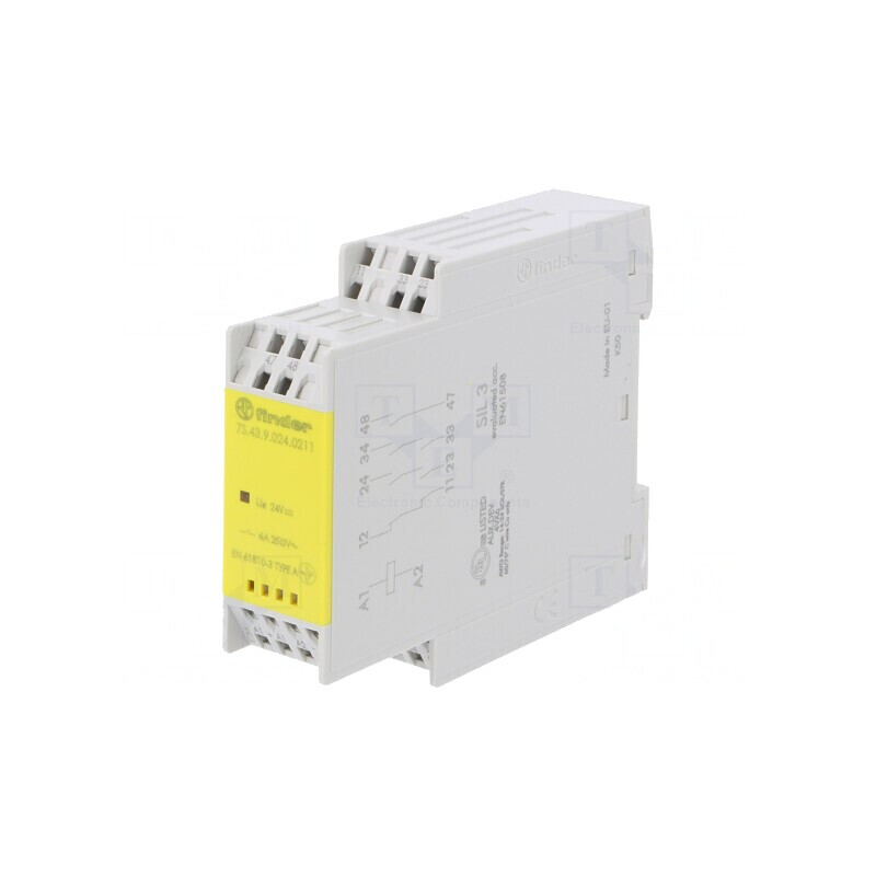 Releu de Siguranță 7S 24VDC DIN IP20 | Electronic-mag.ro | Componente Electronice