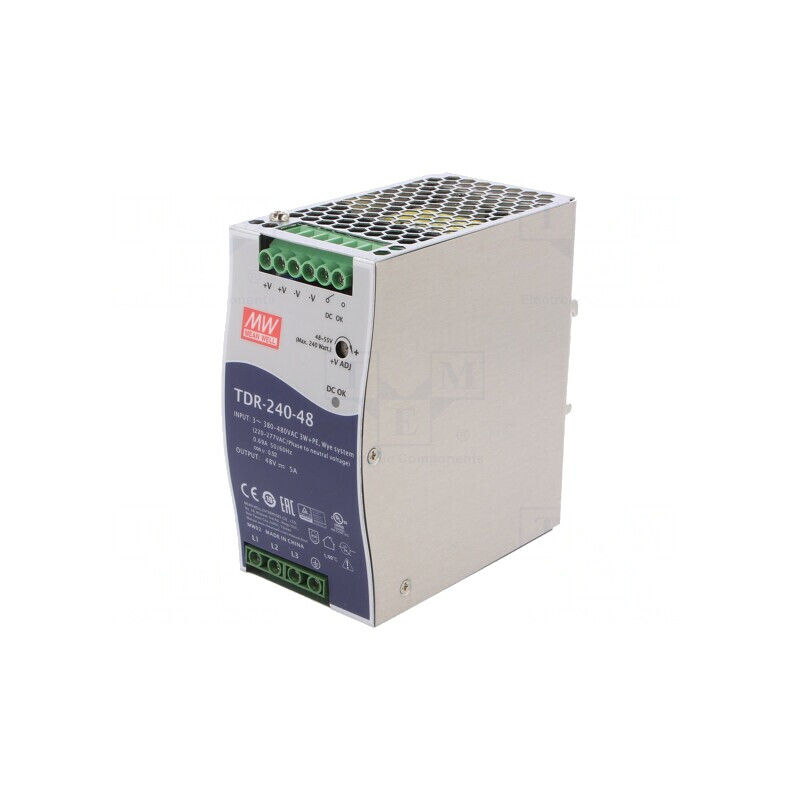 Alimentator Pulsatoriu DIN 240W 48V 5A | Electronic-mag.ro | Componente Electronice Alimentator Pulsatoriu DIN 240W 48V 5A | Electronic-mag.ro | Componente Electronice