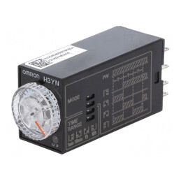 Timer 10h DPDT 250VAC 5A 200-230VAC | Electronic-mag.ro | Componente Electronice