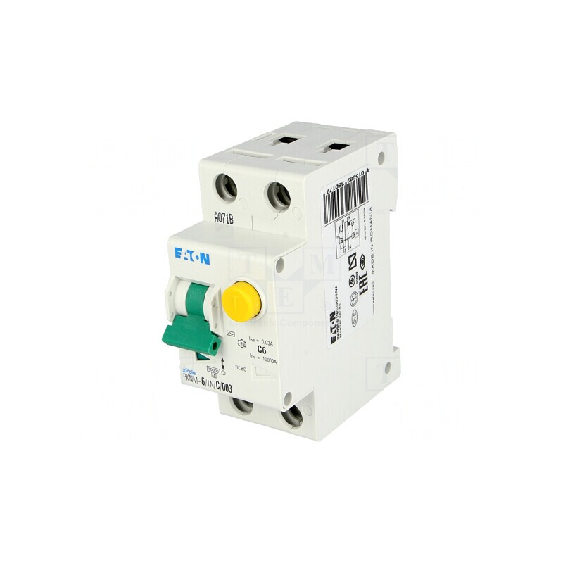 Întrerupător RCBO 6A 30mA 1N 230VAC IP20 | Electronic-mag.ro | Componente Electronice