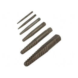 Kit extractoare șuruburi deteriorate 6 piese | Electronic-mag.ro | Componente Electronice