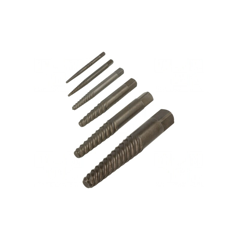 Kit extractoare șuruburi deteriorate 6 piese | Electronic-mag.ro | Componente Electronice
