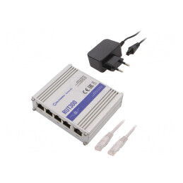 Router Ethernet USB RJ45 5 Porturi 7-30VDC IP20 RUT300000000 | Electronic-mag.ro | Componente Electronice