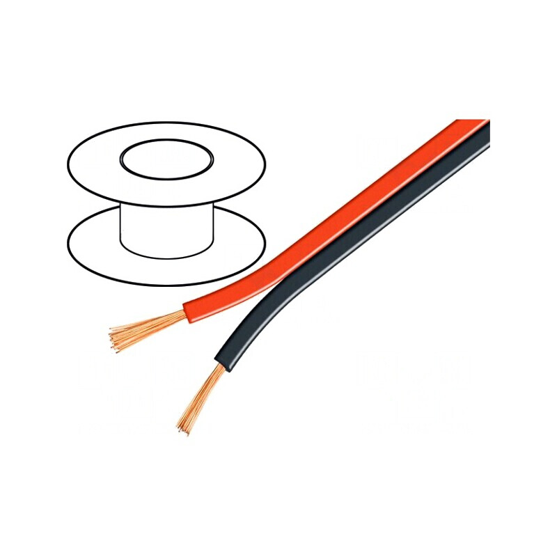 Cablu Difuzor 2x0,75mm OFC Negru-Roșu | Electronic-mag.ro | Componente Electronice