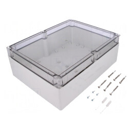 Carcasă universală gri ABS 232x302x110 mm | Electronic-mag.ro | Componente Electronice