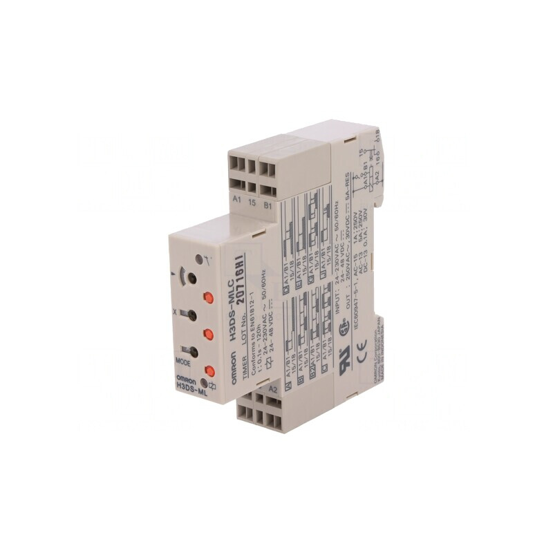 Timer Programabil 0,1s-120h SPDT 250VAC/5A 24-230VAC/DC | Electronic-mag.ro | Componente Electronice