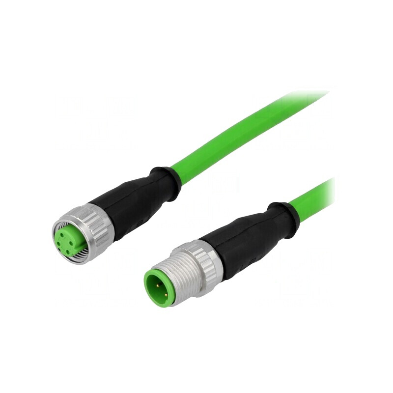 Cablu pentru senzori și automatizări M12-M12 7,5m | Electronic-mag.ro | Componente Electronice