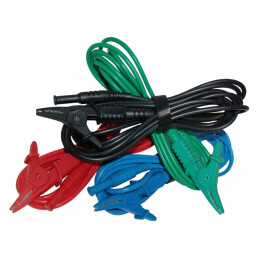 Cabluri de Măsurare 3m cu Mufă Banană 4mm și Clemă Crocodil KEW7141B | Electronic-mag.ro | Componente Electronice