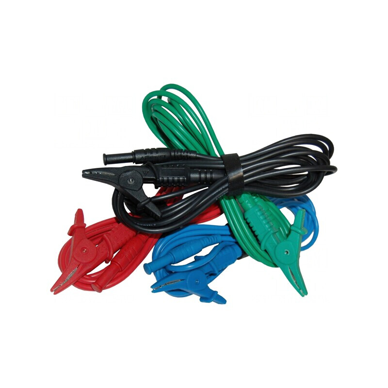 Cabluri de Măsurare 3m cu Mufă Banană 4mm și Clemă Crocodil KEW7141B | Electronic-mag.ro | Componente Electronice Cabluri de Măsurare 3m cu Mufă Banană 4mm și Clemă Crocodil KEW7141B | Electronic-mag.ro | Componente Electronice