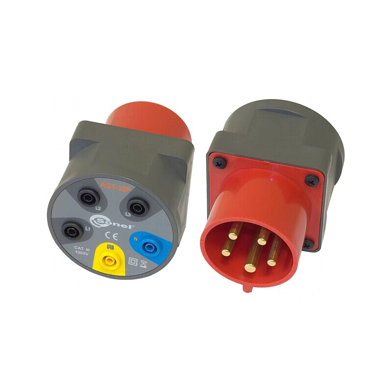 Adaptor trifazic 32A banană-priză CEE-mufă AGT-32P | Electronic-mag.ro | Componente Electronice Adaptor trifazic 32A banană-priză CEE-mufă AGT-32P | Electronic-mag.ro | Componente Electronice
