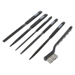 Set pile rașpel 215mm cu geantă, 5 buc. | Electronic-mag.ro | Componente Electronice