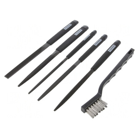 Set pile rașpel 215mm cu geantă, 5 buc. | Electronic-mag.ro | Componente Electronice