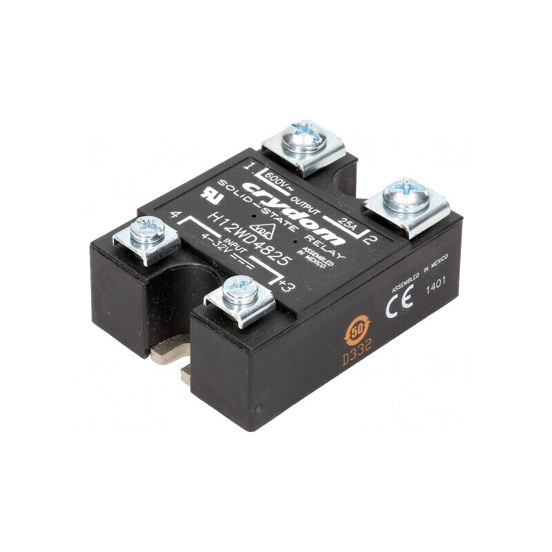 Releu Semiconductor 1-Fazat 25A 48-660VAC | Electronic-mag.ro | Componente Electronice