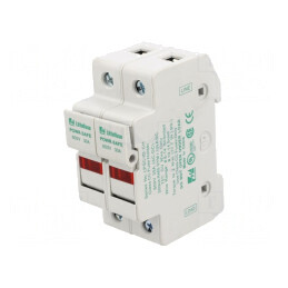 Clemă siguranţe cilindrice 10,3x38mm pentru şină DIN 30A | Electronic-mag.ro | Componente Electronice