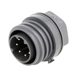 Conector Circular 7 Pin Soclu Tată Alamă | Electronic-mag.ro | Componente Electronice