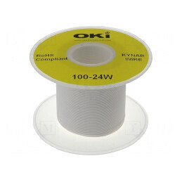 Cablu Sârmă OFC 24AWG Alb 100m | Electronic-mag.ro | Componente Electronice