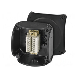 Cutie de conexiuni neagră IP66 93x93x62 mm | Electronic-mag.ro | Componente Electronice