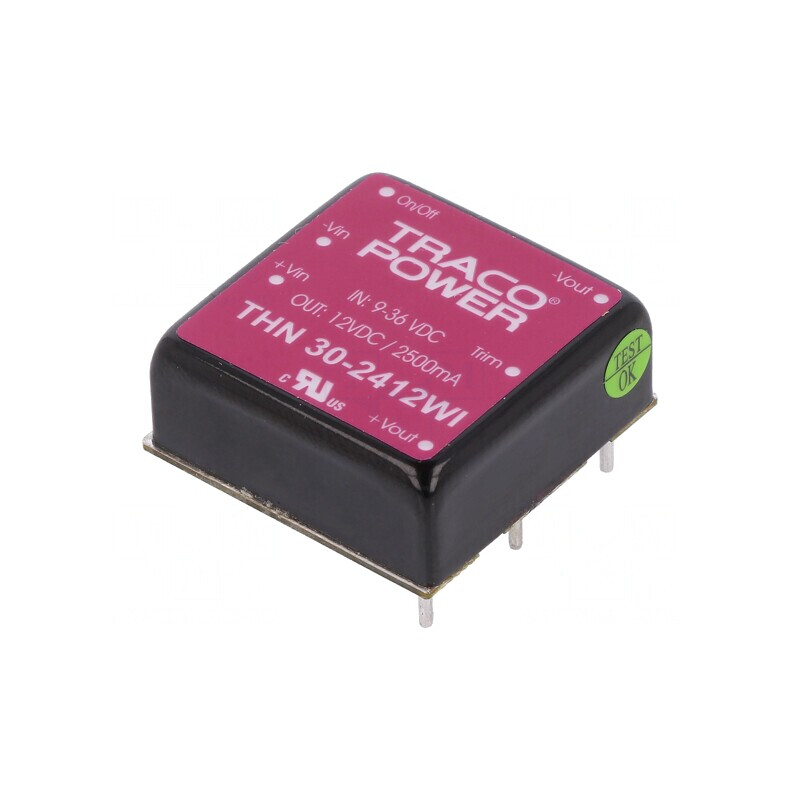 Convertor DC/DC 30W 9-36V la 12V 2500mA THN 30-2412WI | Electronic-mag.ro | Componente Electronice Convertor DC/DC 30W 9-36V la 12V 2500mA THN 30-2412WI | Electronic-mag.ro | Componente Electronice