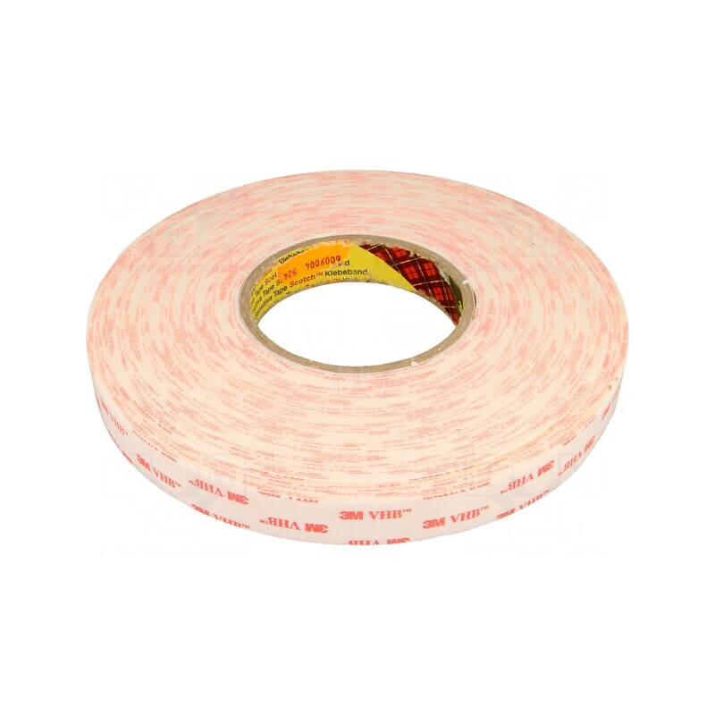 Bandă de fixare acrilică albă 19mm x 33m 600um | Electronic-mag.ro | Componente Electronice Bandă de fixare acrilică albă 19mm x 33m 600um | Electronic-mag.ro | Componente Electronice