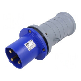 Conector Alimentare AC Trifazat Mufă Tată Drept pe Cablu | Electronic-mag.ro | Componente Electronice