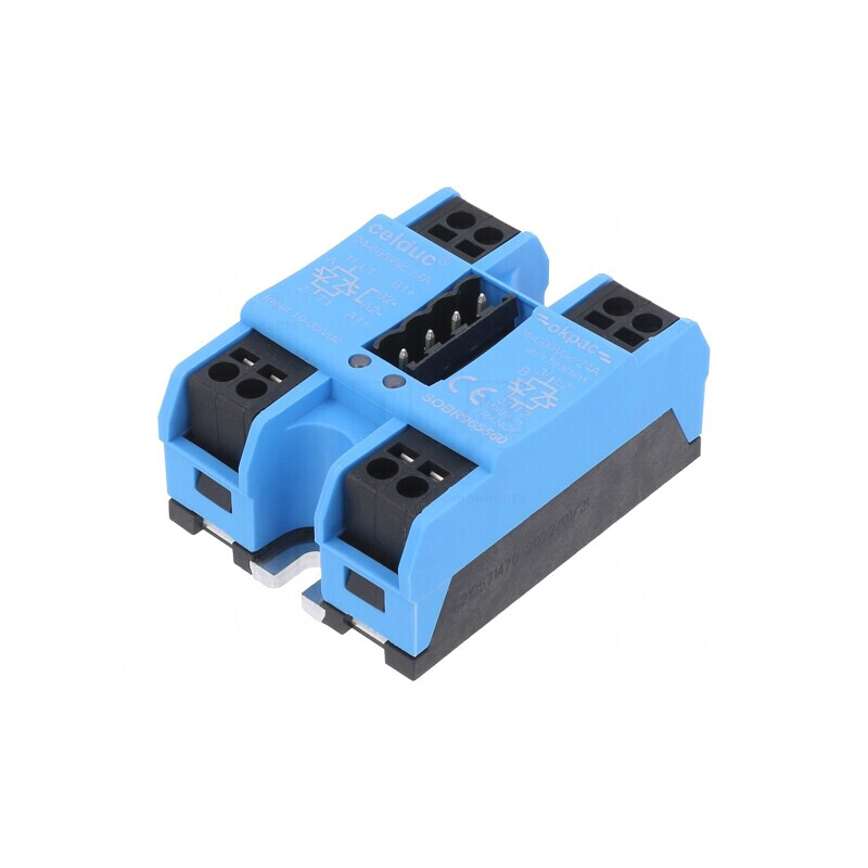 Releu Semiconductor 24A 24-600VAC 2-Fazat IP20 | Electronic-mag.ro | Componente Electronice
