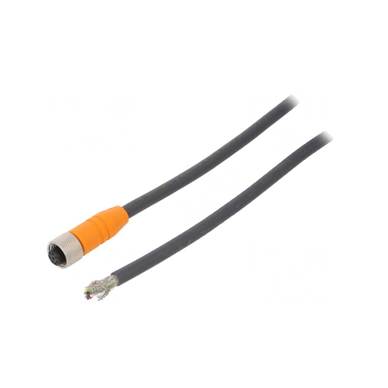 Cablu de conectare M12 PIN 8 drept 10m PUR | Electronic-mag.ro | Componente Electronice
